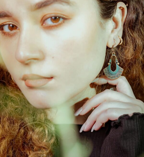 Bohemian Fan Drop Earrings