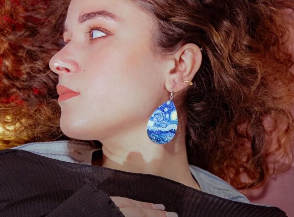 Starry Night Teardrop Earrings
